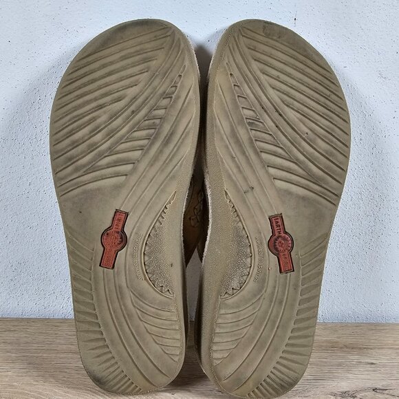 Earth Spirit Womens Sandals Suede Leather Tan Embellished Boho Casual Size 8 - Picture 6 of 12